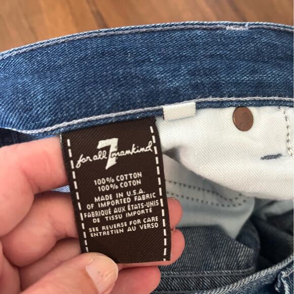 7 For All Mankind Standard Button Fly Straight Leg Jeans - Picture 10 of 11